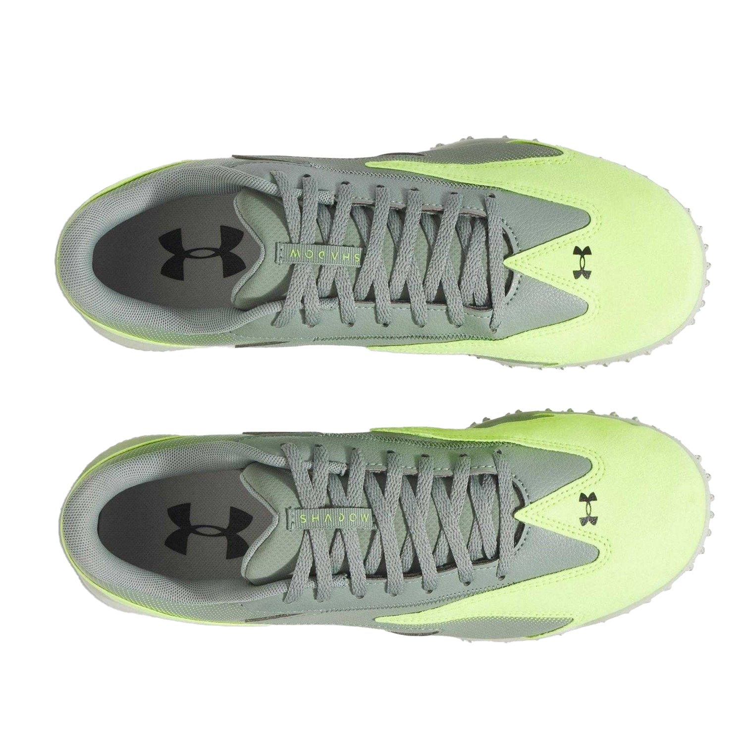 Green - Side - Under Armour Childrens-Kids Shadow Astro Turf Trainers
