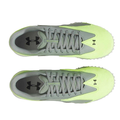 Green - Side - Under Armour Childrens-Kids Shadow Astro Turf Trainers