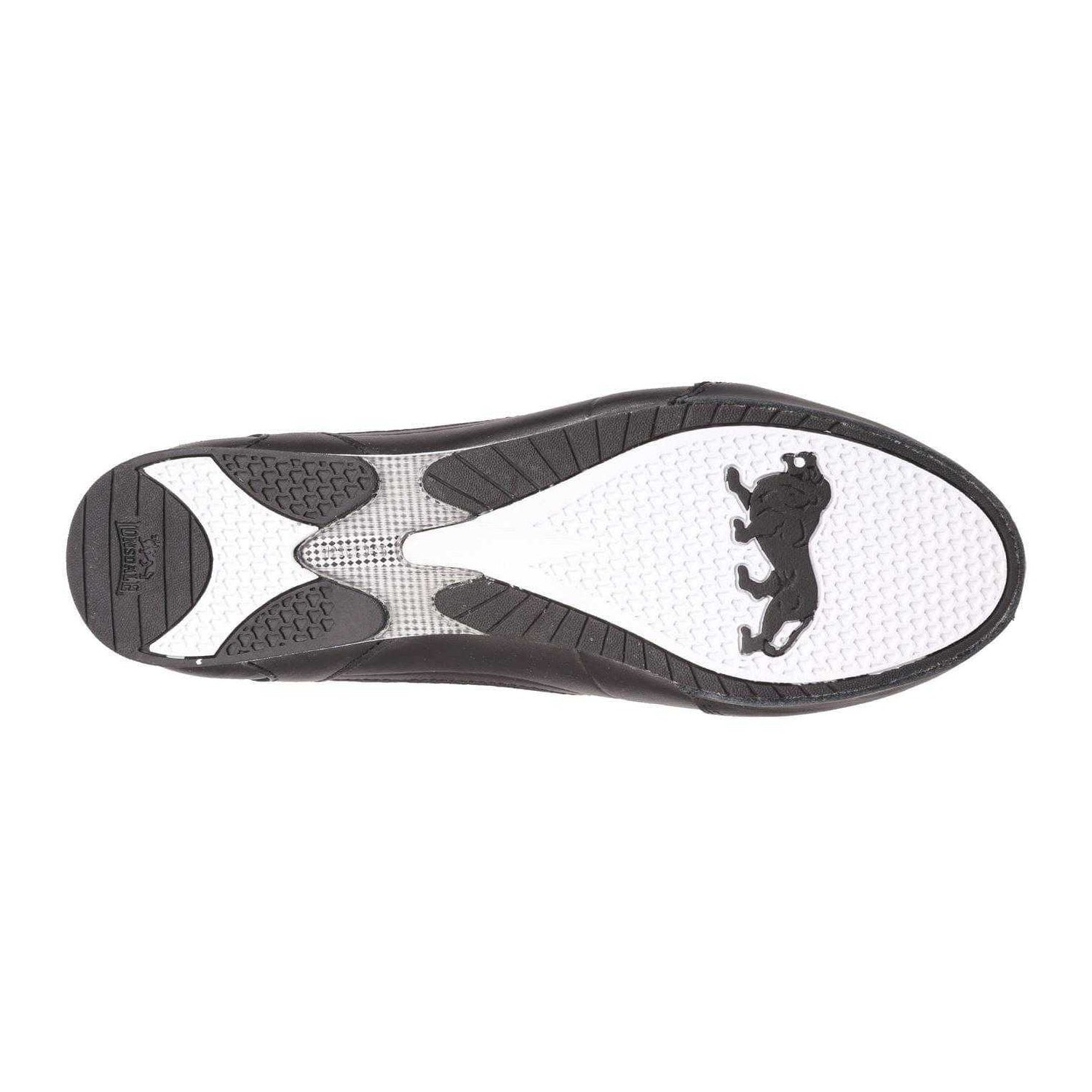 Black - Side - Lonsdale Childrens-Kids Leather Boxing Boots