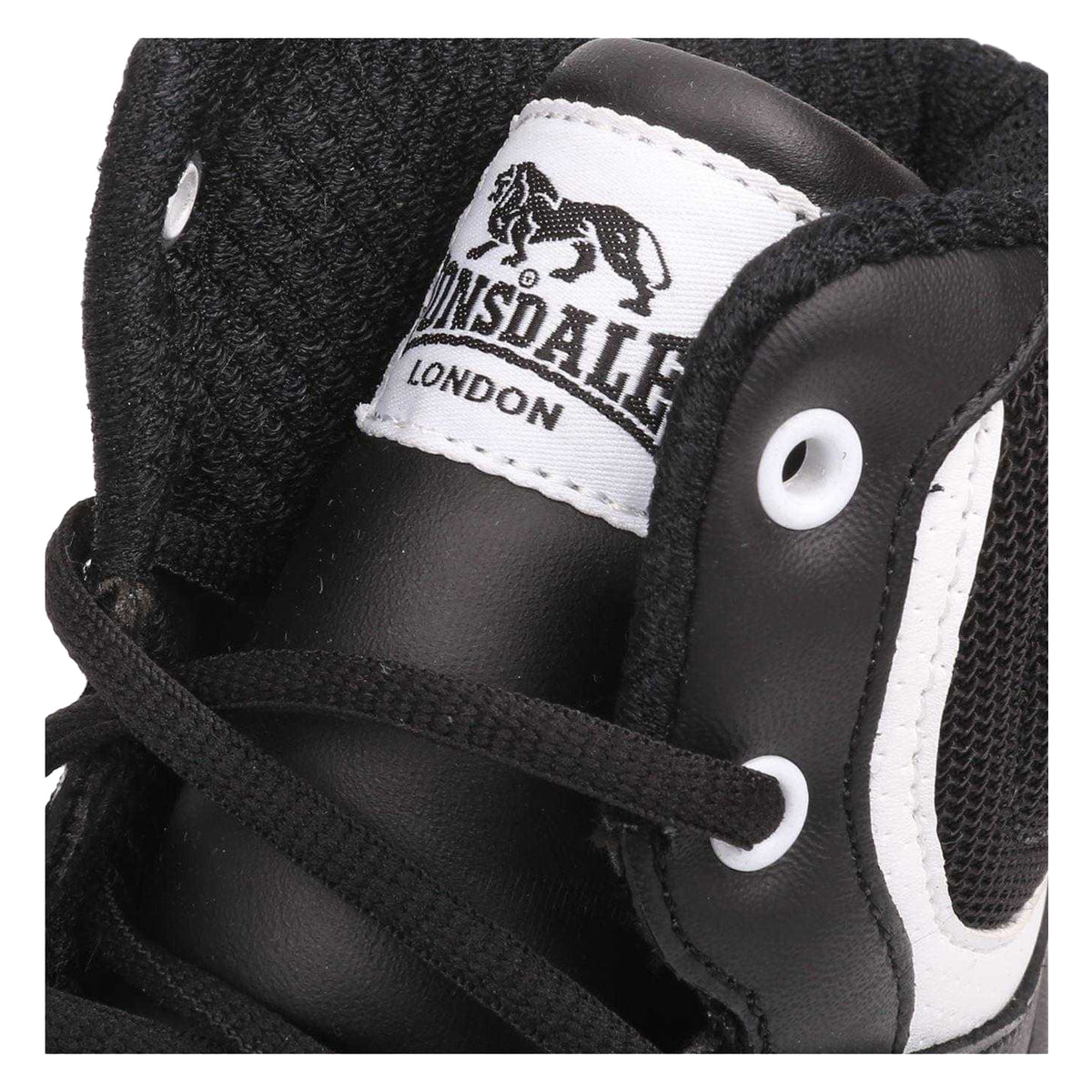 Black - Lifestyle - Lonsdale Childrens-Kids Leather Boxing Boots