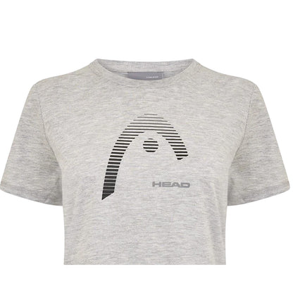 Grey - Side - Head Womens-Ladies Club Lara Graphic Print T-Shirt