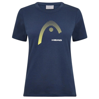 Navy - Front - Head Womens-Ladies Club Lara Graphic Print T-Shirt