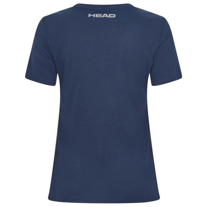 Navy - Back - Head Womens-Ladies Club Lara Graphic Print T-Shirt