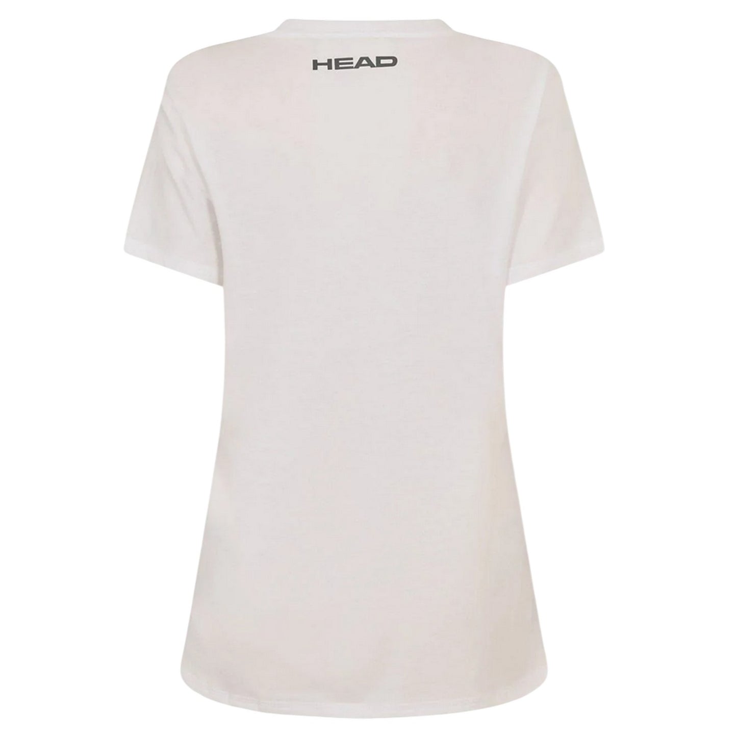 White - Back - Head Womens-Ladies Club Lara Graphic Print T-Shirt