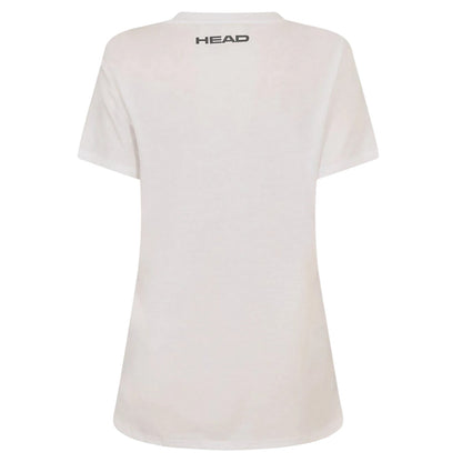 White - Back - Head Womens-Ladies Club Lara Graphic Print T-Shirt