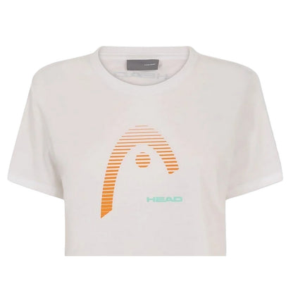 White - Side - Head Womens-Ladies Club Lara Graphic Print T-Shirt