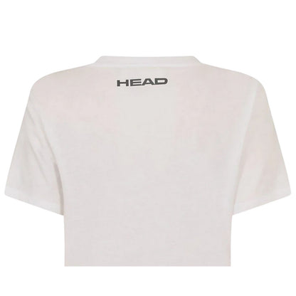 White - Lifestyle - Head Womens-Ladies Club Lara Graphic Print T-Shirt