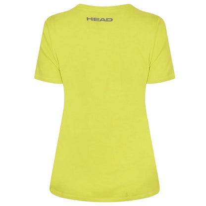 Yellow - Back - Head Womens-Ladies Club Lara Graphic Print T-Shirt