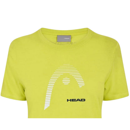 Yellow - Side - Head Womens-Ladies Club Lara Graphic Print T-Shirt