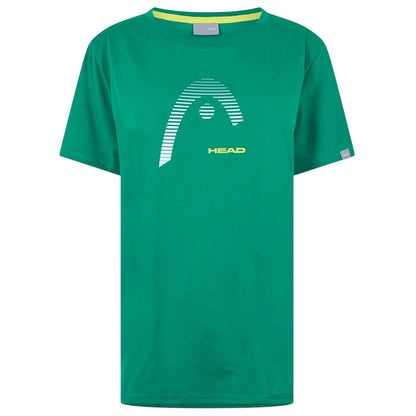Green - Front - Head Womens-Ladies Club Lara Graphic Print T-Shirt