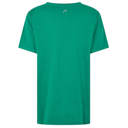 Green - Back - Head Womens-Ladies Club Lara Graphic Print T-Shirt