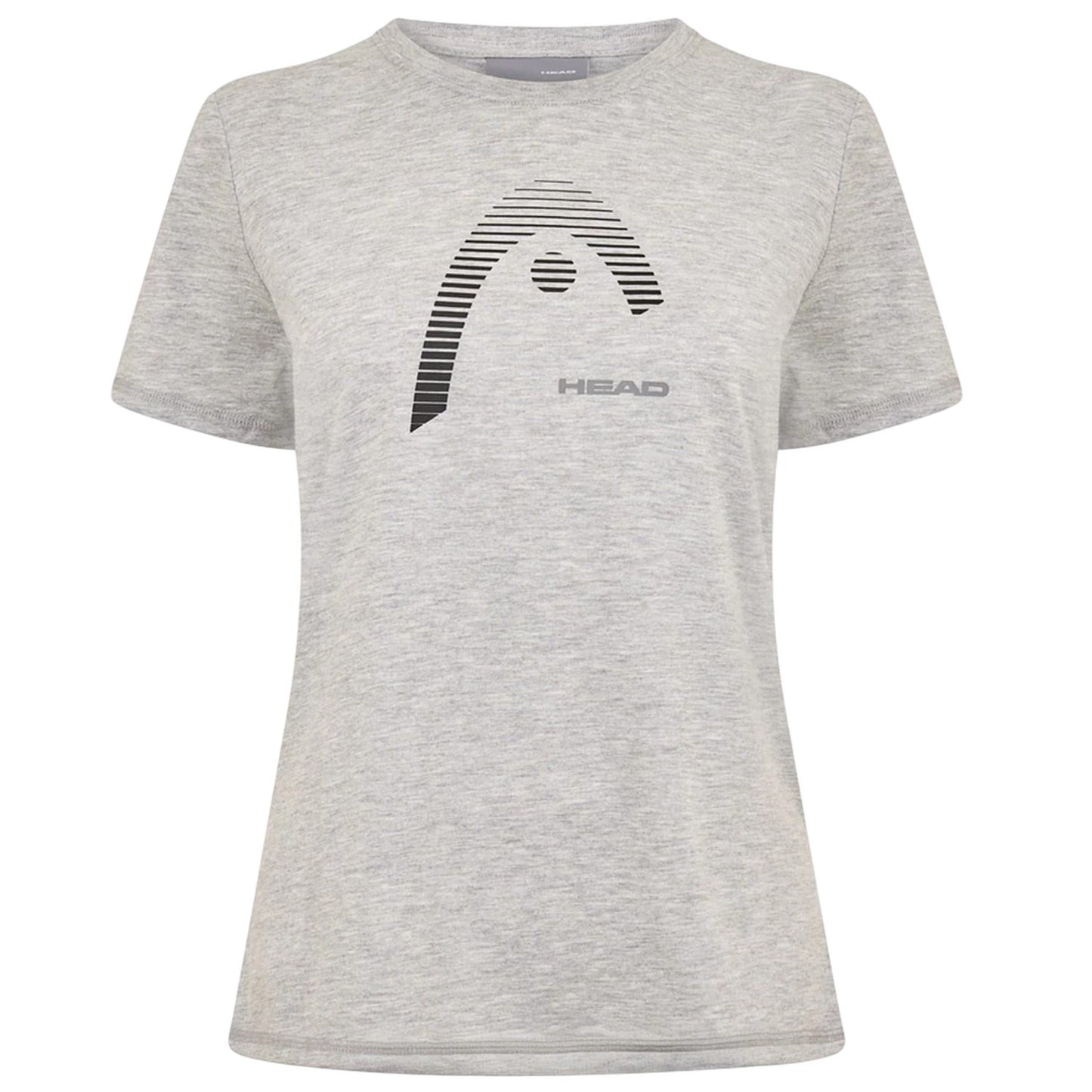 Grey - Front - Head Womens-Ladies Club Lara Graphic Print T-Shirt