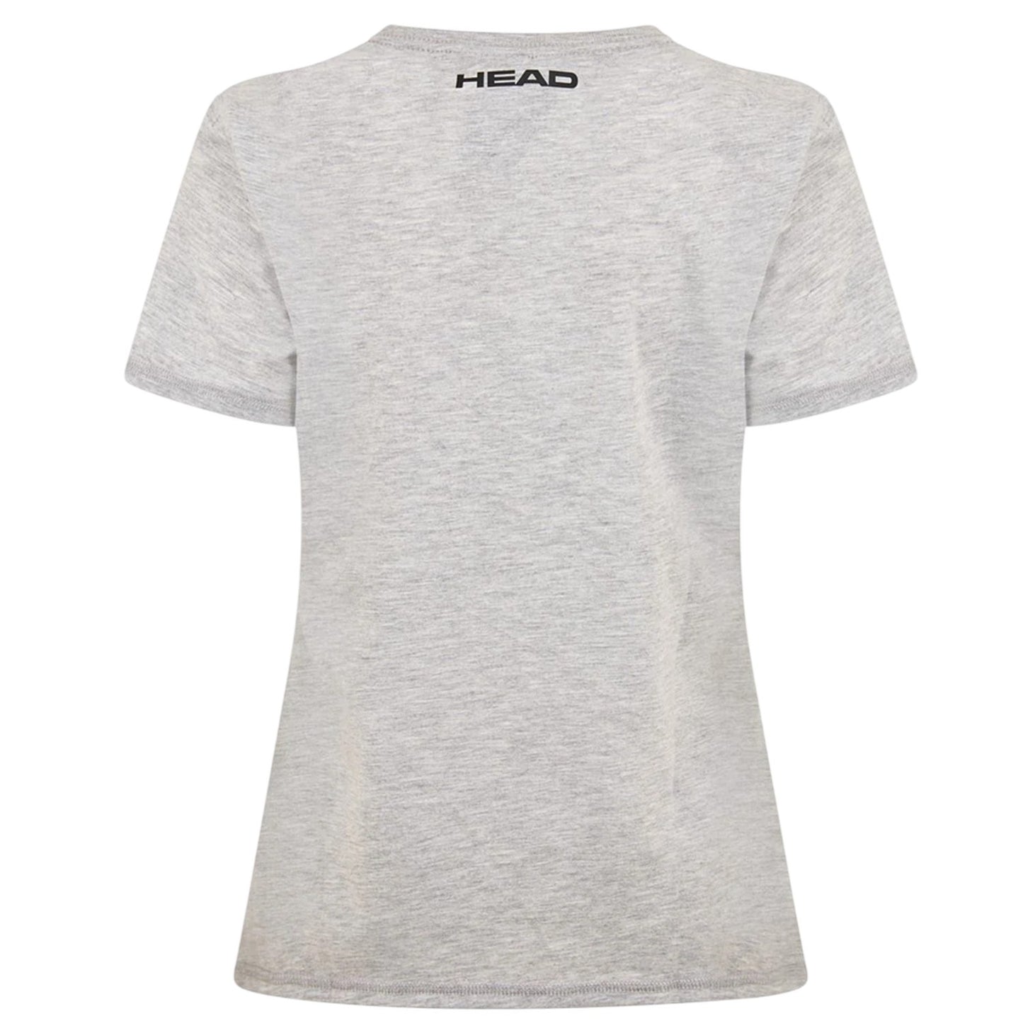 Grey - Back - Head Womens-Ladies Club Lara Graphic Print T-Shirt