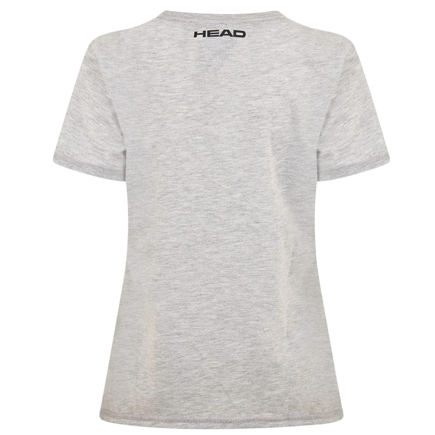 Grey - Back - Head Womens-Ladies Club Lara Graphic Print T-Shirt