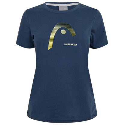 Blue - Front - Head Womens-Ladies Club Lara Graphic Print T-Shirt