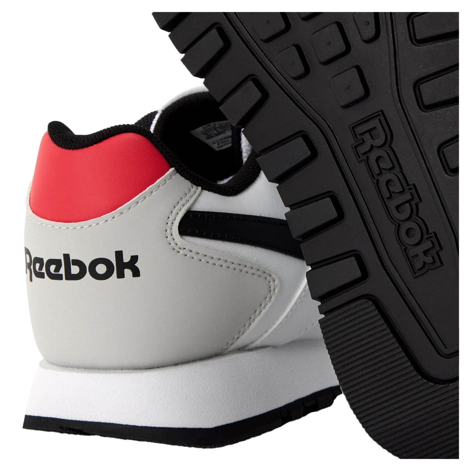 White-Black-Red - Lifestyle - Reebok Mens Glide Trainers