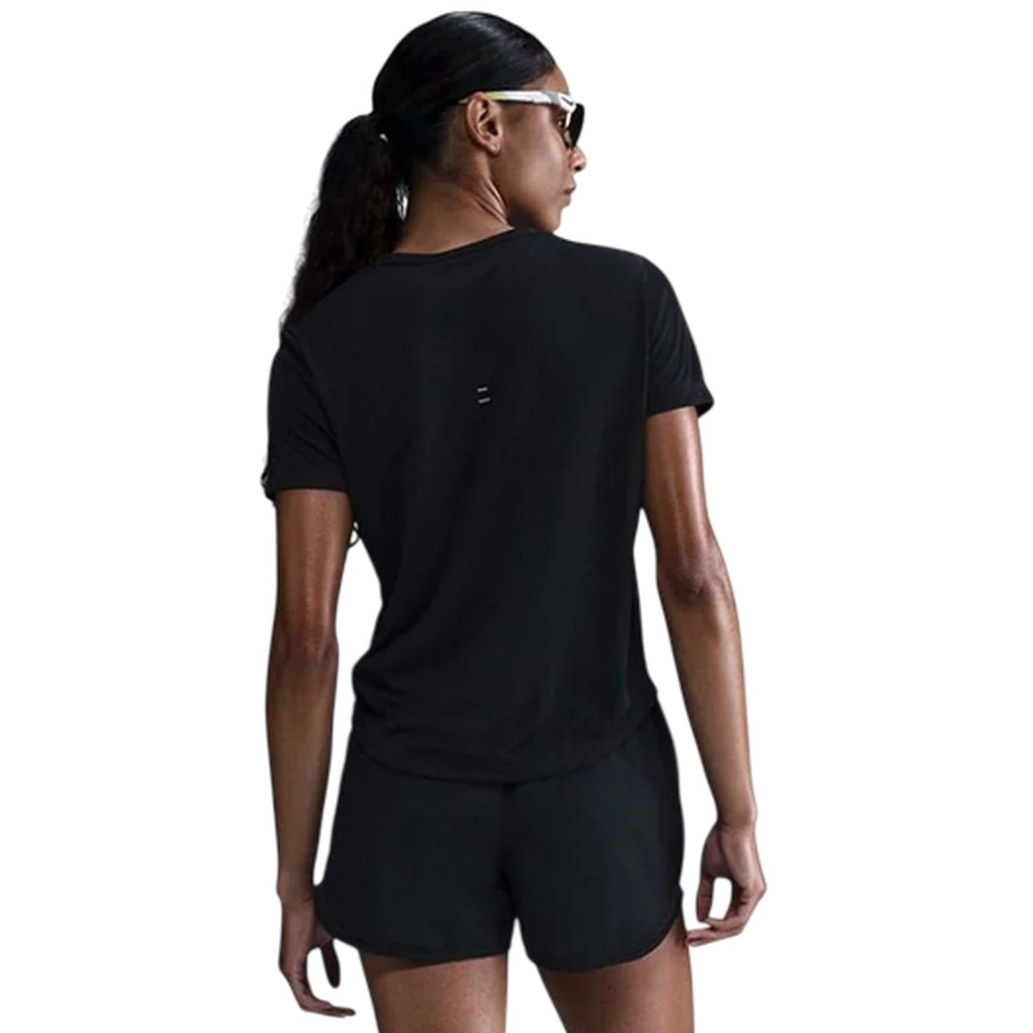 Black - Back - Nike Womens-Ladies Swoosh Dri-FIT Top
