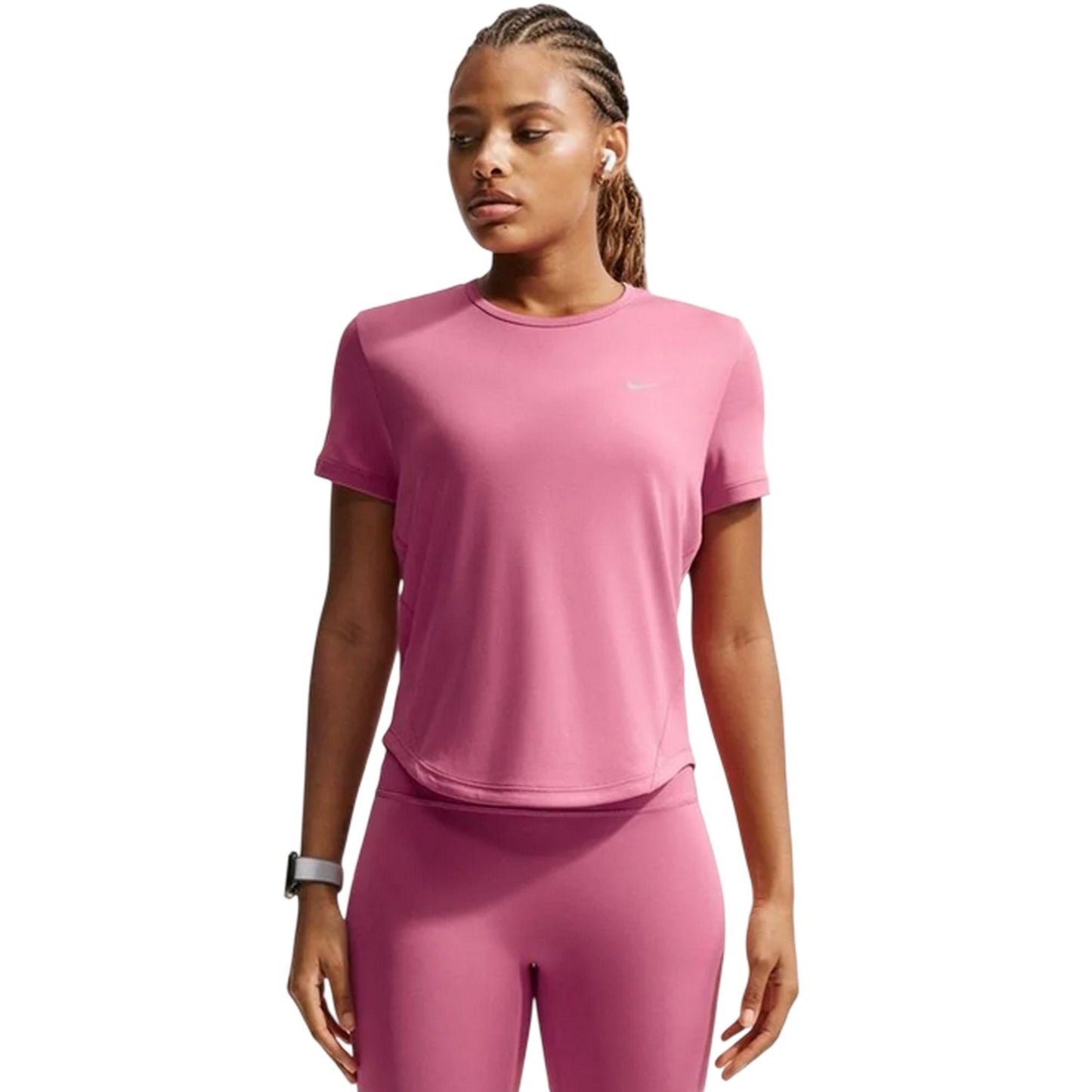 Peony - Front - Nike Womens-Ladies Swoosh Dri-FIT Top
