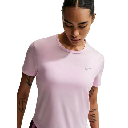 Pink Foam - Side - Nike Womens-Ladies Swoosh Dri-FIT Top