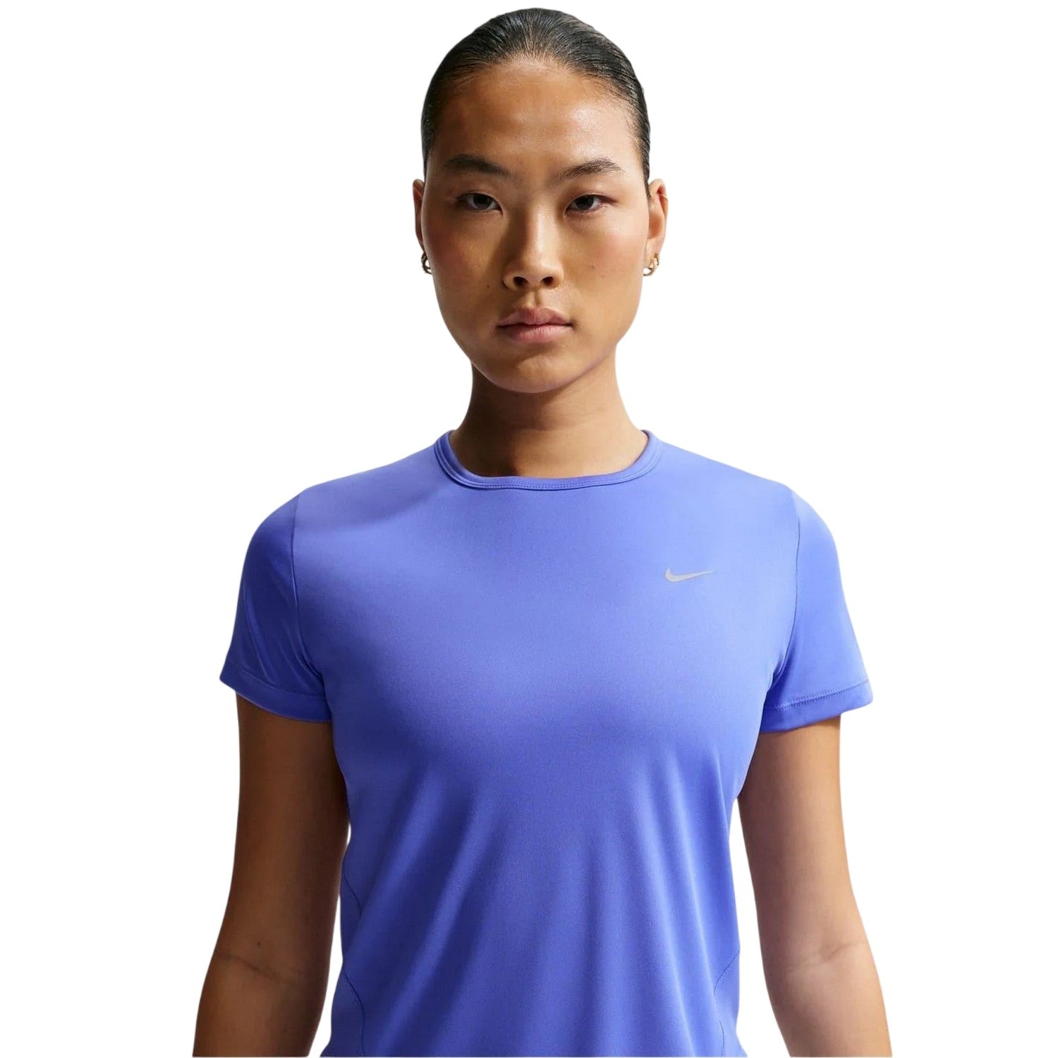 Sapphire - Side - Nike Womens-Ladies Swoosh Dri-FIT Top