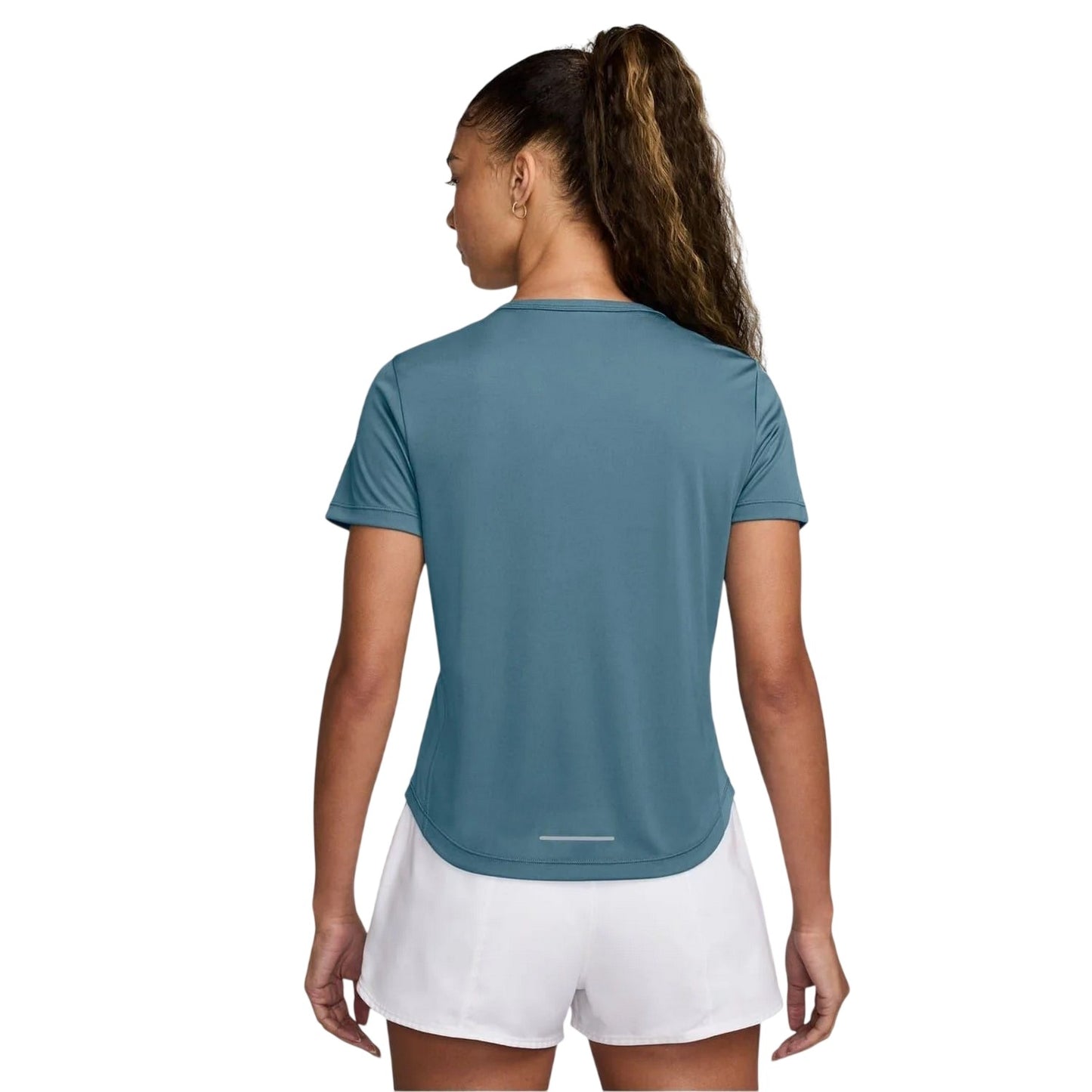 Smokey Blue - Back - Nike Womens-Ladies Swoosh Dri-FIT Top