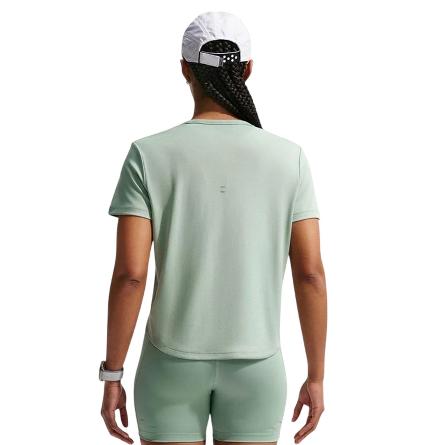 Green - Back - Nike Womens-Ladies Swoosh Dri-FIT Top