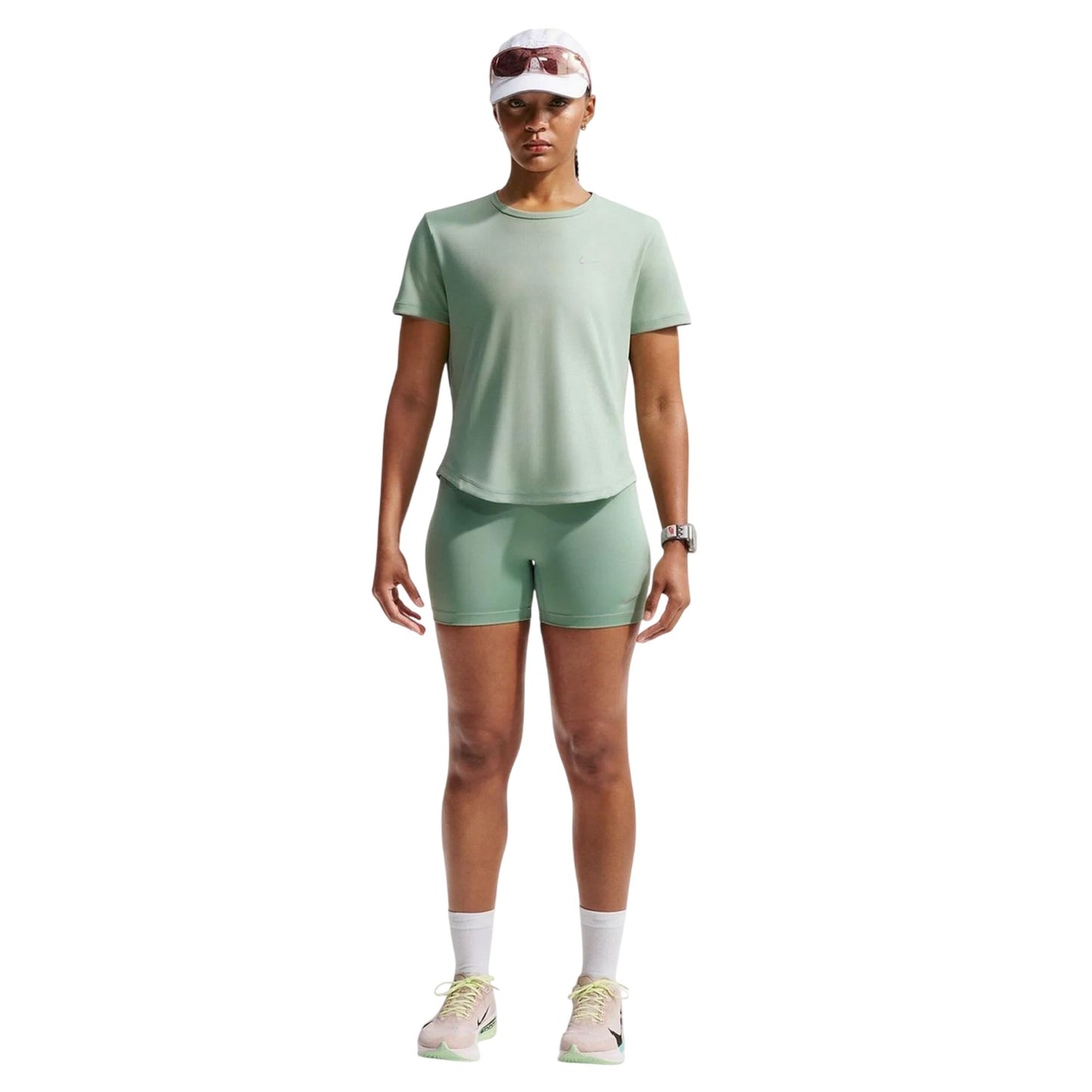 Green - Lifestyle - Nike Womens-Ladies Swoosh Dri-FIT Top