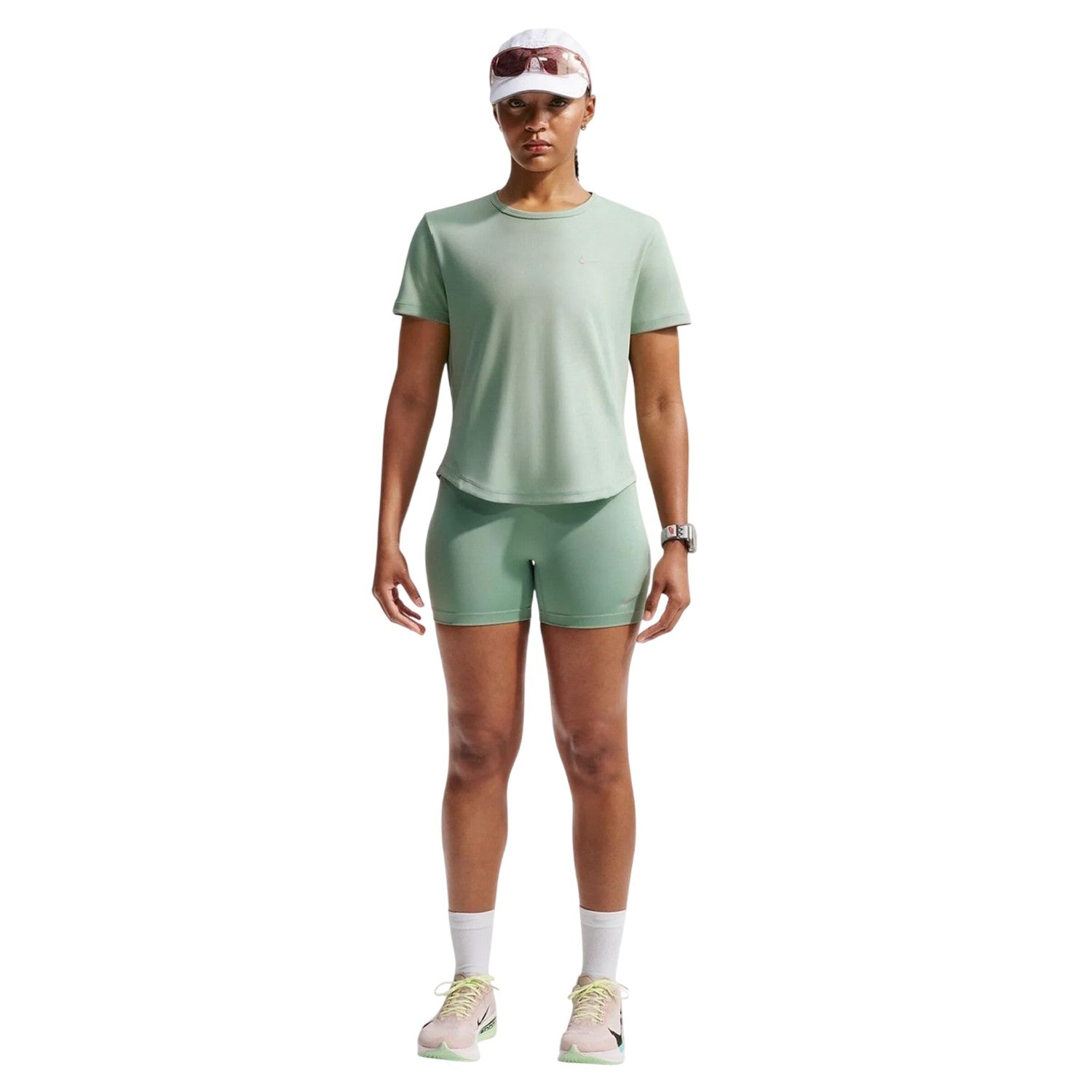 Green - Lifestyle - Nike Womens-Ladies Swoosh Dri-FIT Top