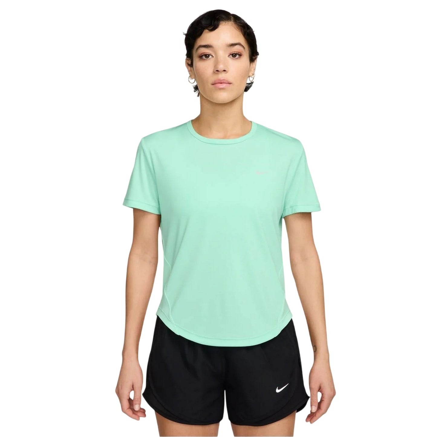Mint Green - Front - Nike Womens-Ladies Swoosh Dri-FIT Top