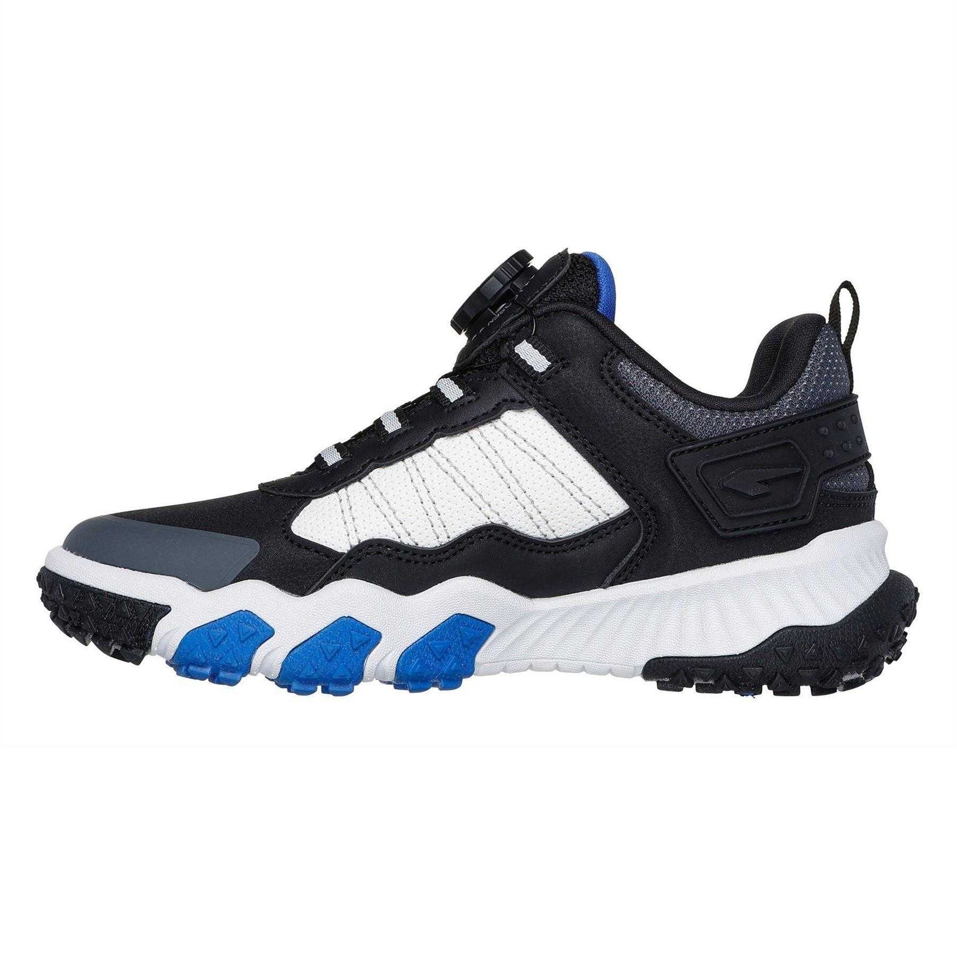 Black-White - Back - Skechers Childrens-Kids Elite Sport Trainers