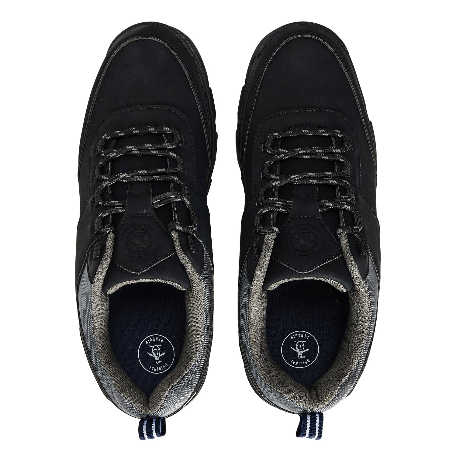 Black - Side - Original Penguin Mens Hiking Boots