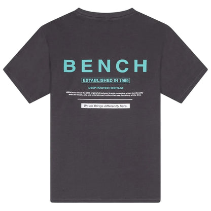 Dark Grey - Side - Bench Mens Malemtee Back Print T-Shirt & Shorts Set