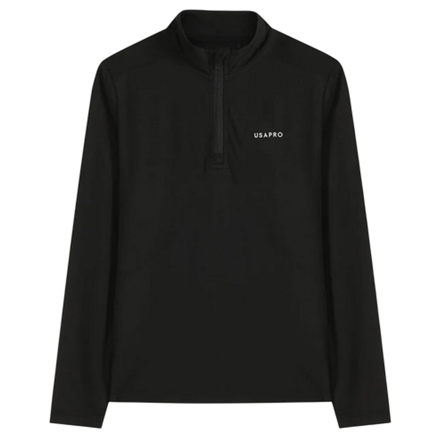 Black - Front - USA Childrens-Kids Pro Relaxed Fit Top