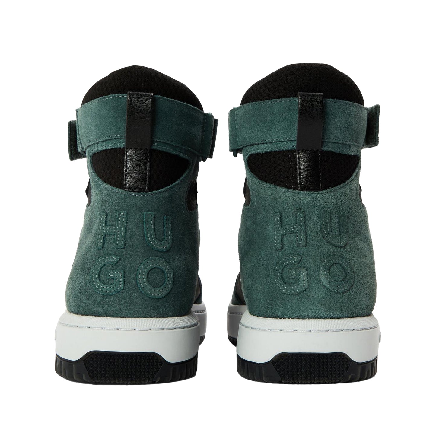 Black-Teal - Back - Hugo Mens Kilian Hito Ltmx Suede Trainers