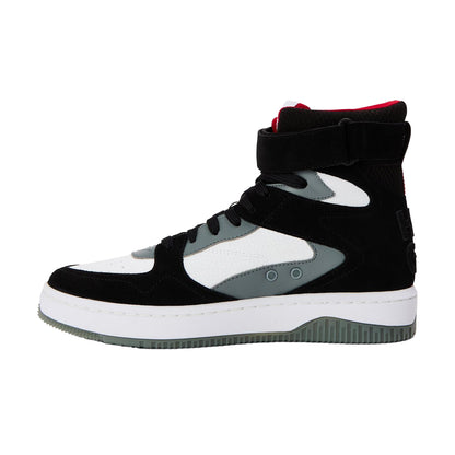 White-Black - Side - Hugo Mens Kilian Hito Ltmx Suede Trainers