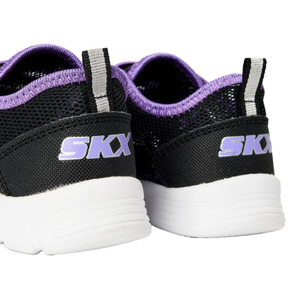 Black - Lifestyle - Skechers Childrens-Kids Comfyflex Mesh Trainers