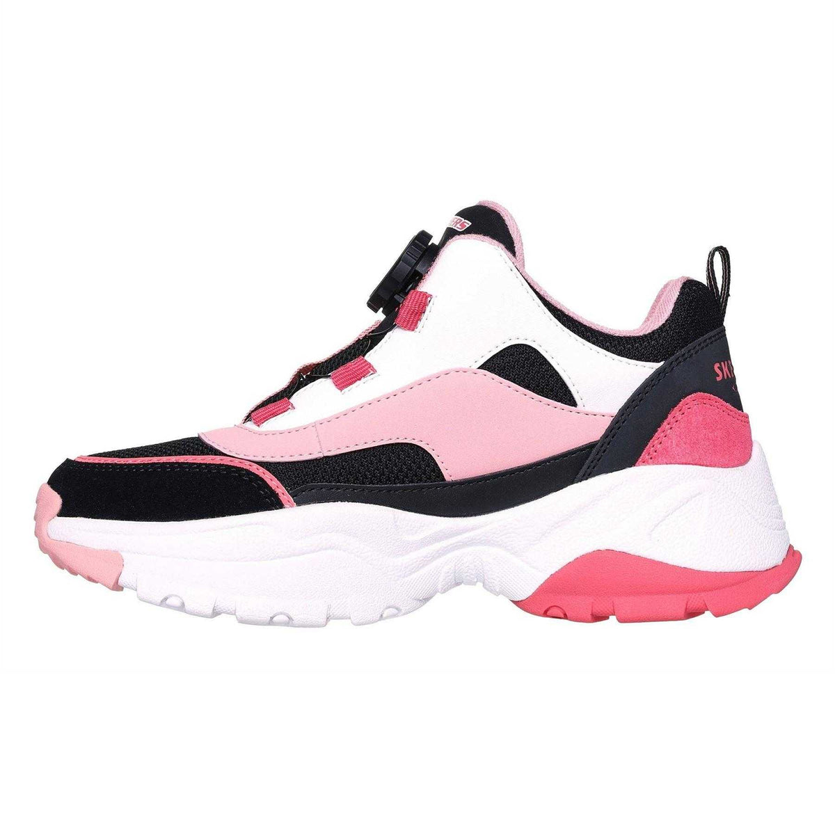 Pink - Back - Skechers Childrens-Kids Kozmiks1 Trainers