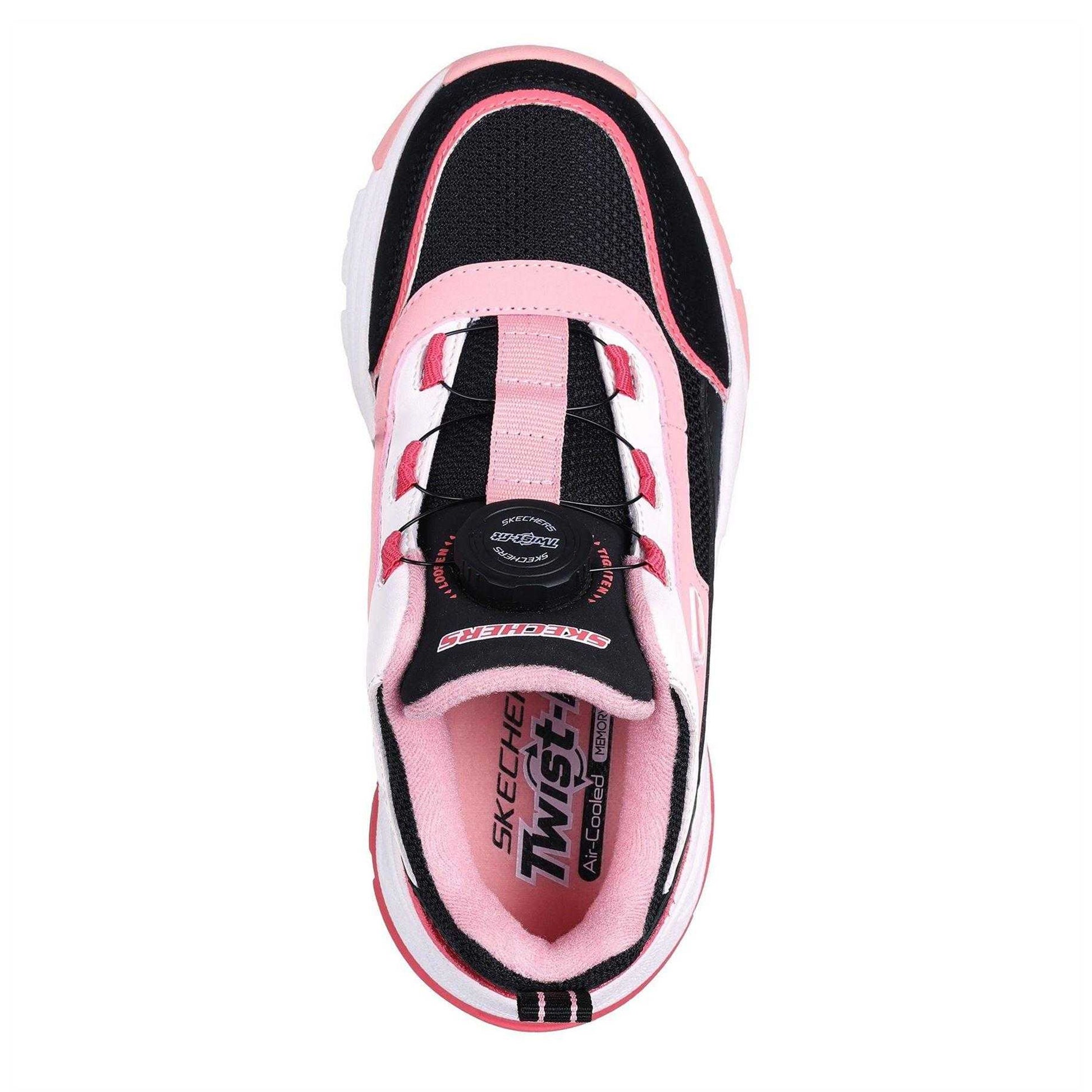 Pink - Side - Skechers Childrens-Kids Kozmiks1 Trainers