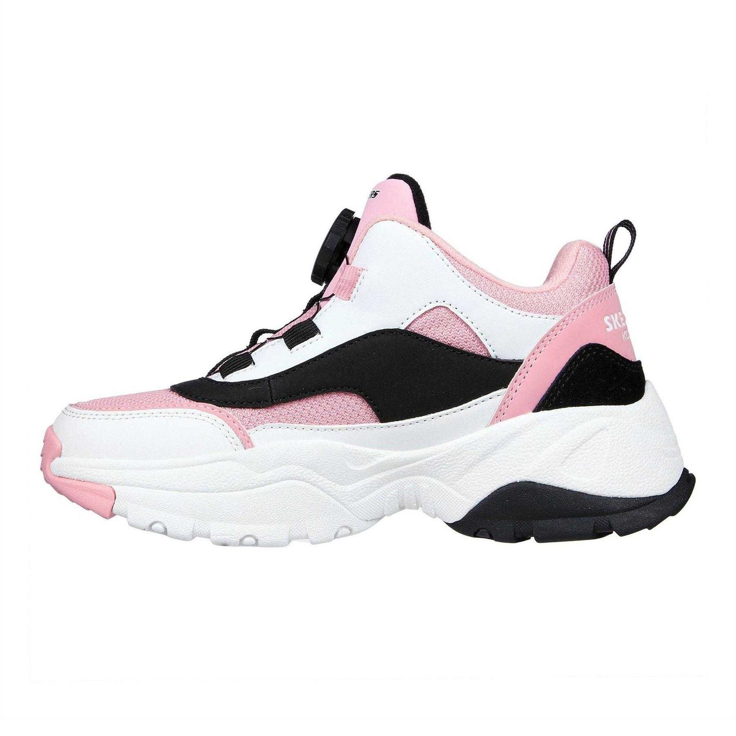 Pink-Black - Back - Skechers Childrens-Kids Kozmiks1 Trainers