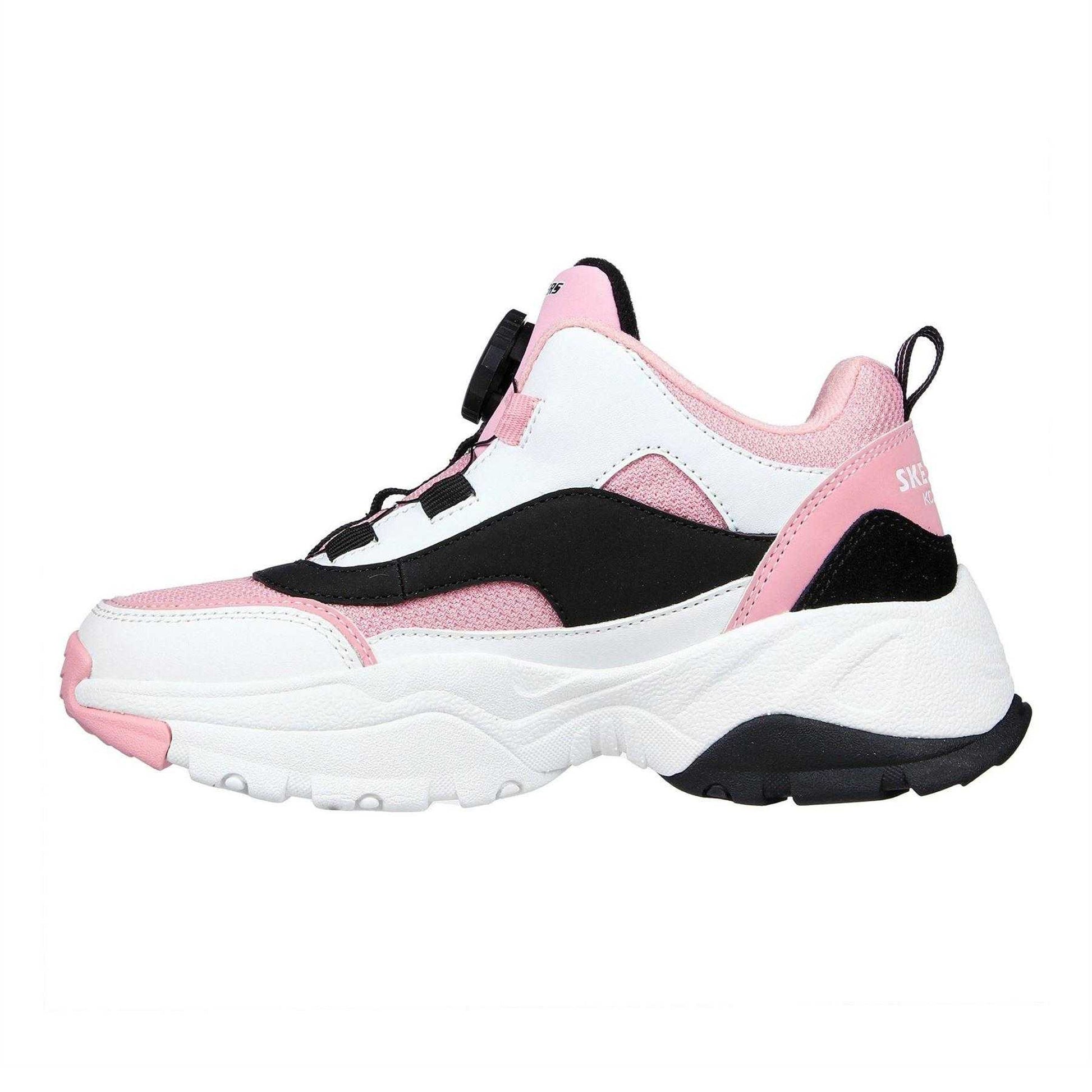 Pink-Black - Back - Skechers Childrens-Kids Kozmiks1 Trainers