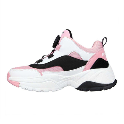 Pink-Black - Back - Skechers Childrens-Kids Kozmiks1 Trainers