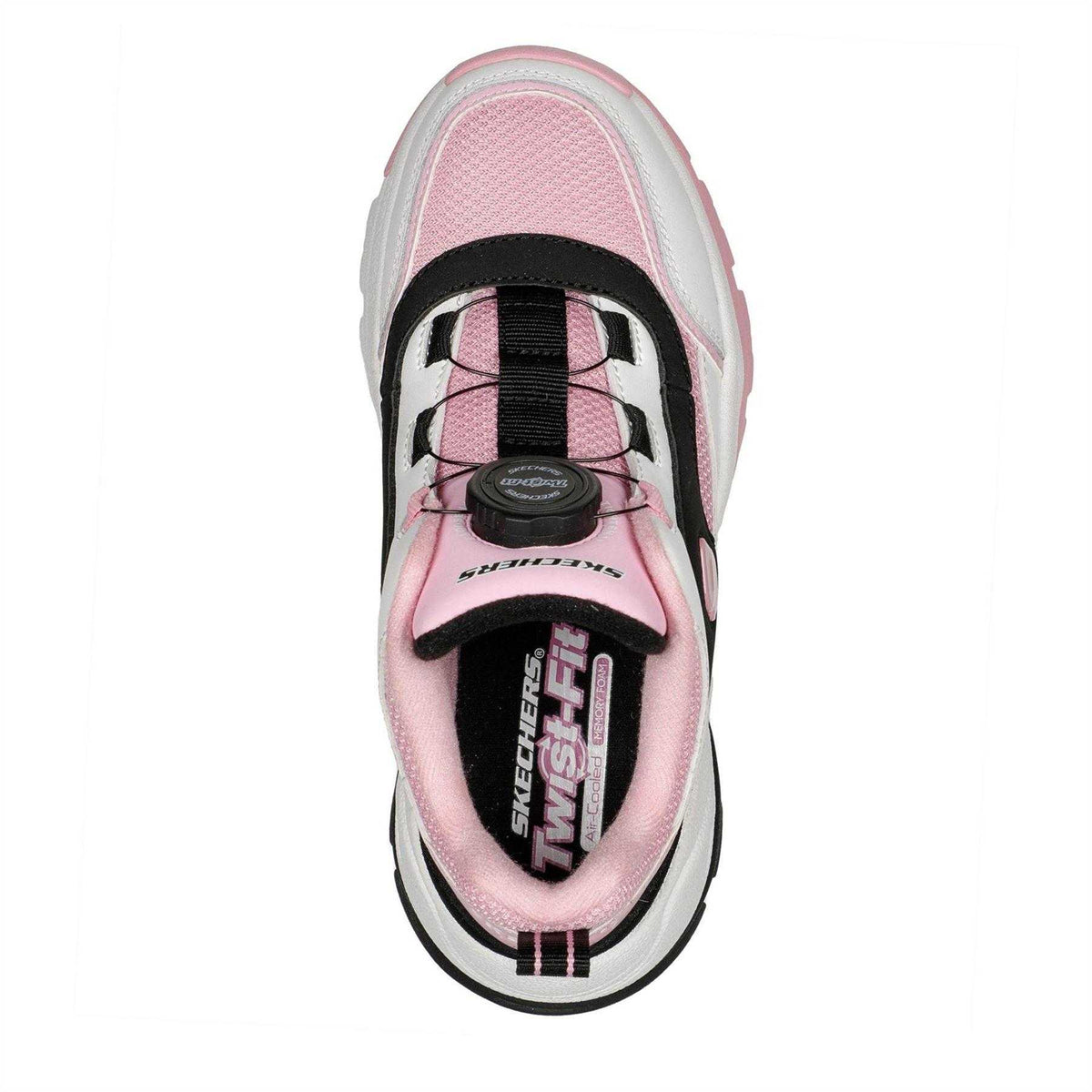 Pink-Black - Side - Skechers Childrens-Kids Kozmiks1 Trainers