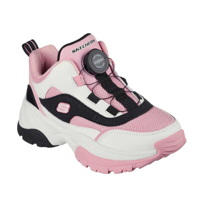 Pink-Black - Pack Shot - Skechers Childrens-Kids Kozmiks1 Trainers