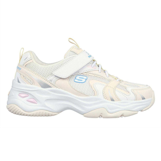 Natural - Front - Skechers Girls D´Lites 4.0 Trainers