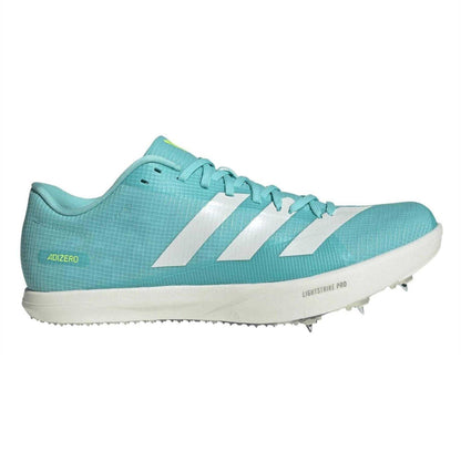 Aqua - Front - Adidas Mens Adizero Athletic Shoe Spikes