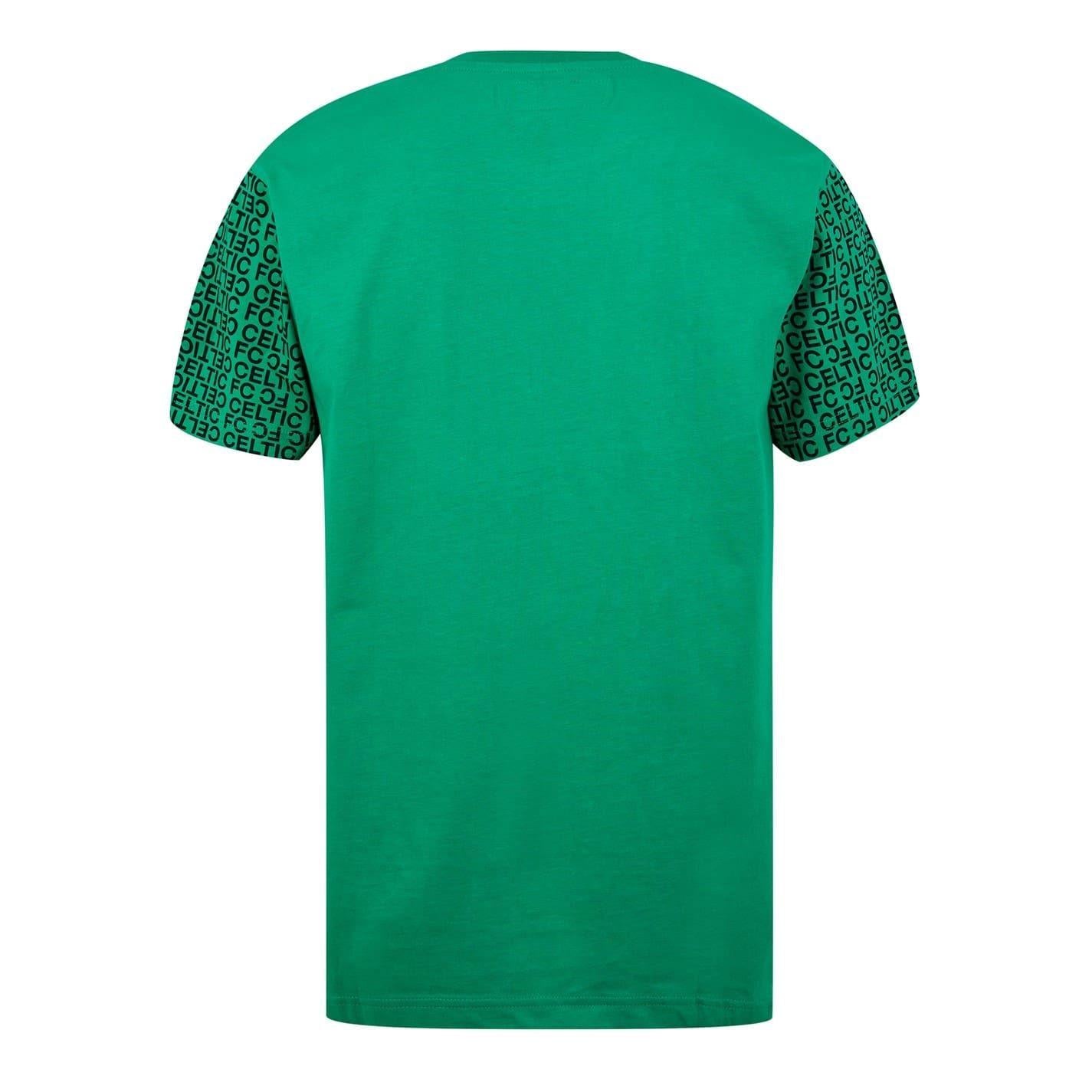 Green - Back - Celtic FC Mens Graphic T-Shirt