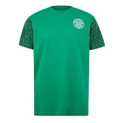Green - Front - Adidas Mens Celtic T-Shirt