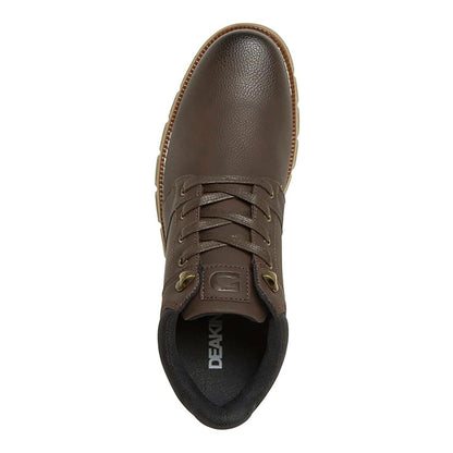 Brown - Side - Nicholas Deakins Mens Leather Lace Up Ankle Boots