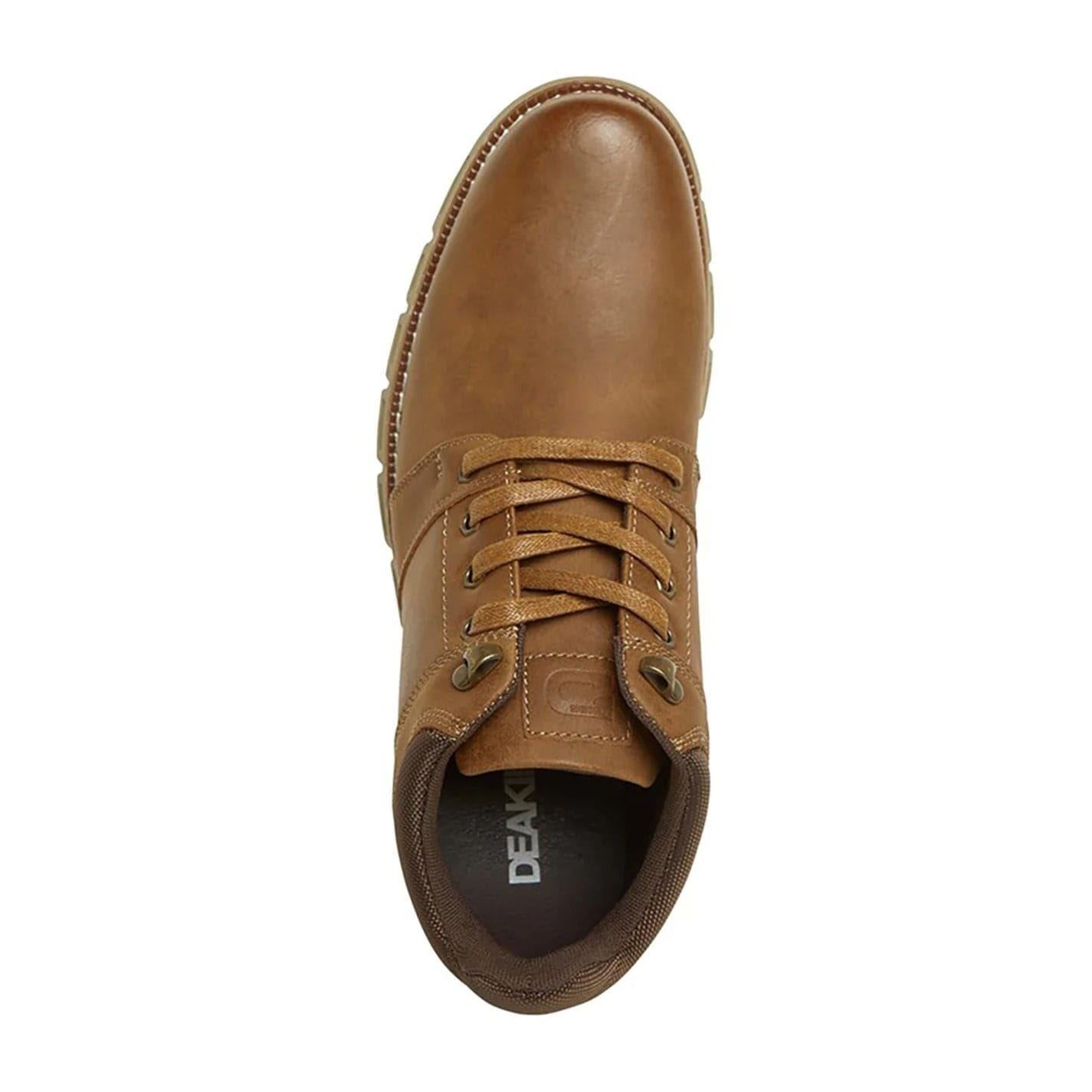 Tan - Side - Nicholas Deakins Mens Leather Lace Up Ankle Boots