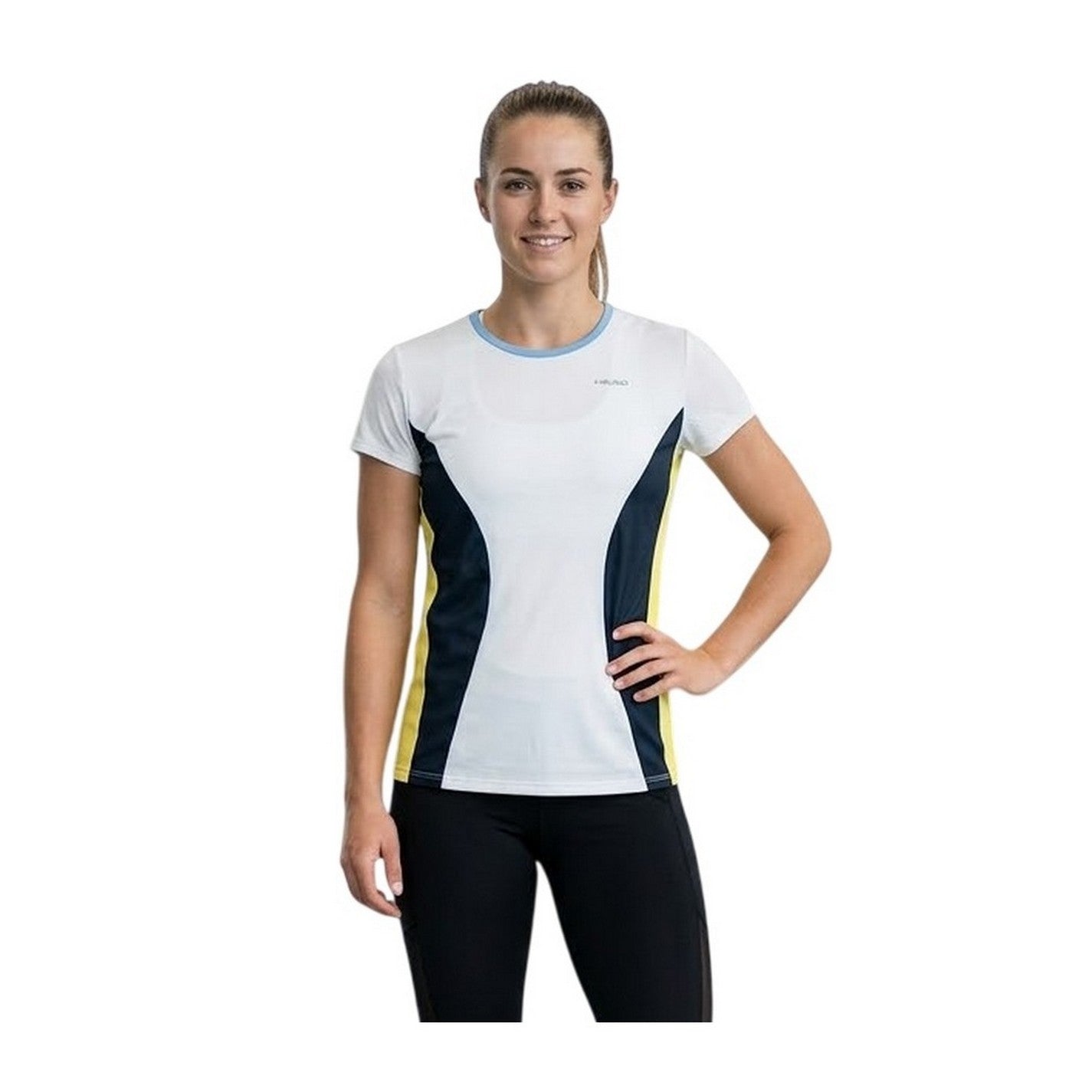 White - Side - Head Womens-Ladies Mia Printed Short-Sleeved T-Shirt